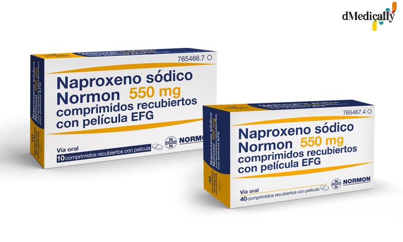 Normon incorpora a su Vademecum dos presentaciones de Naproxeno Sódico 10 y 40 comprimidos recubiertos con película EFG